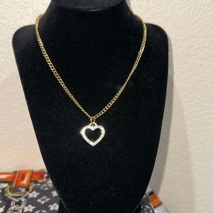 Heart charm added to necklace